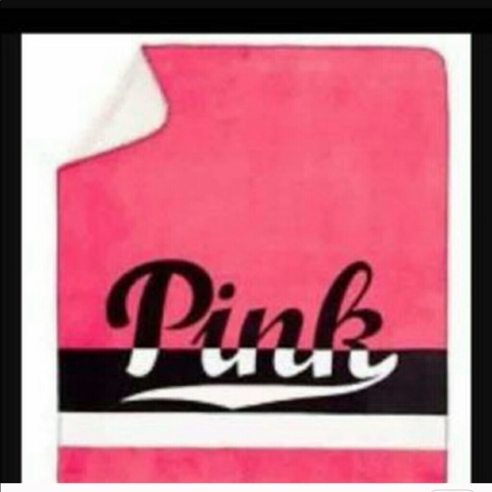 Victoria's Secret Pink Soft Sherpa Blanket Rare